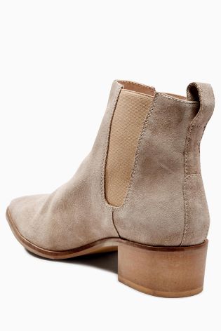Leather Point Chelsea Ankle Boots